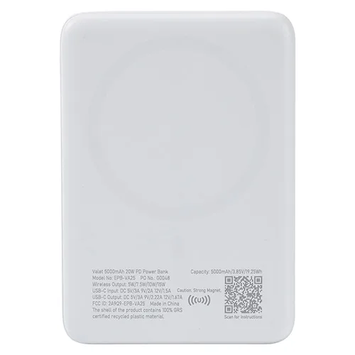 White Blank Back View