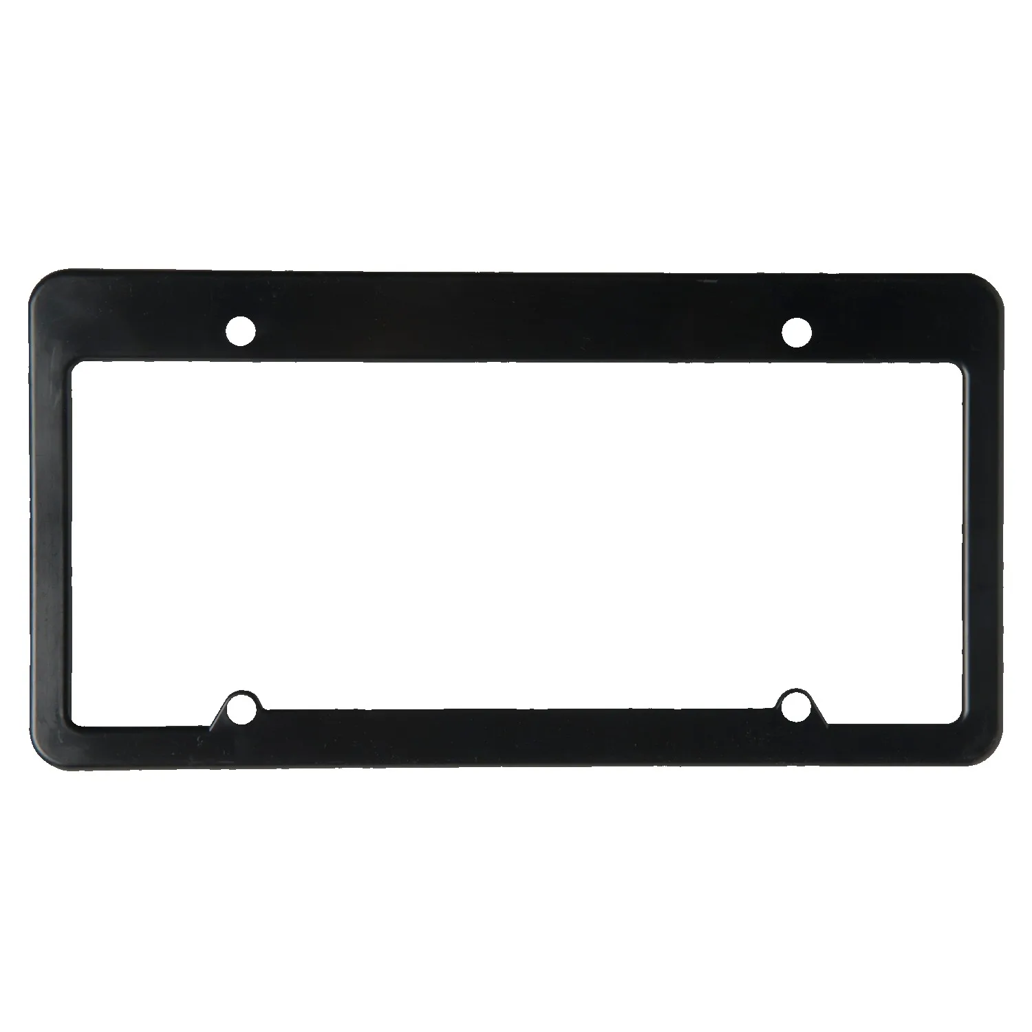 License Plate Frame w/ 4 Holes & Straight Top view 2