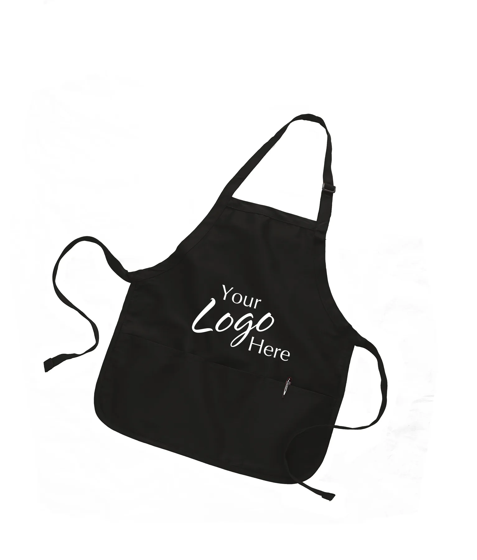 Medium Length Apron w/3 Compartments (22"x24")