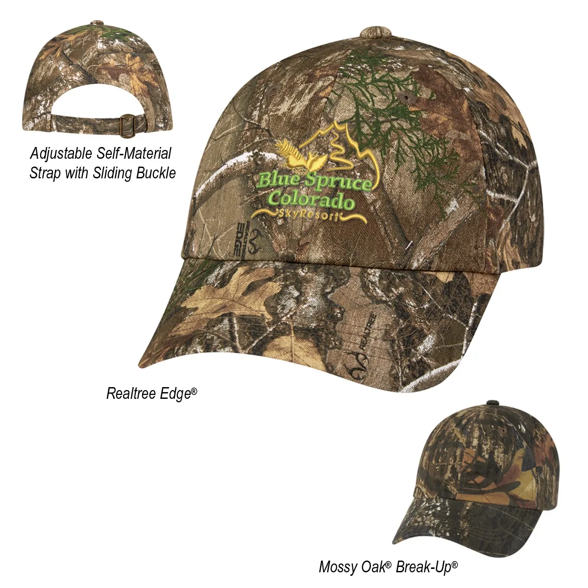 Realtree® And Mossy Oak® Hunter's Hideaway Camouflage Cap view 2
