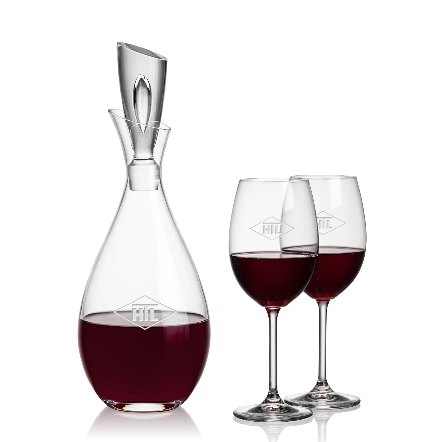 Decanter & 2 Wine