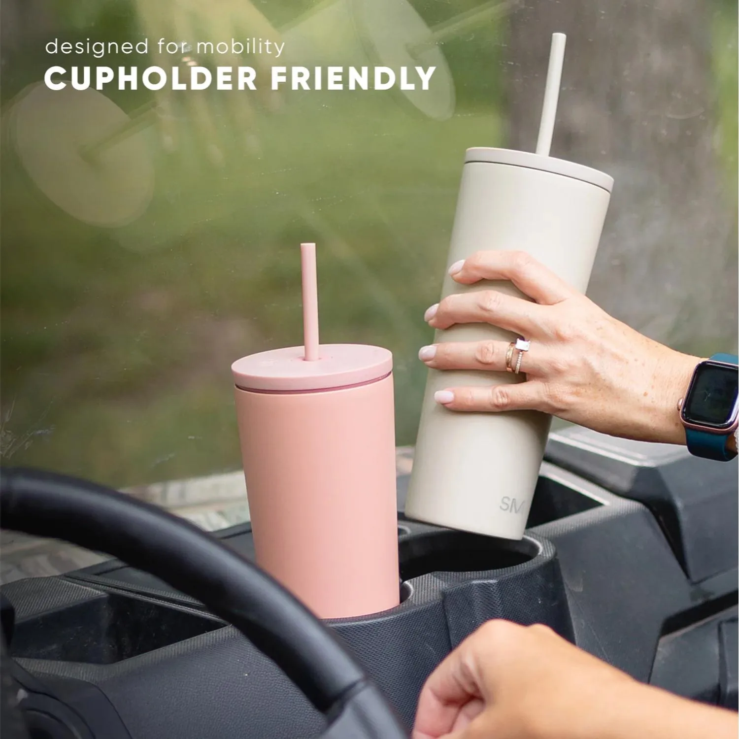 20 oz Simple Modern® Stainless Steel Double-Walled Insulated Classic Tumbler w/ Straw Lid view 3