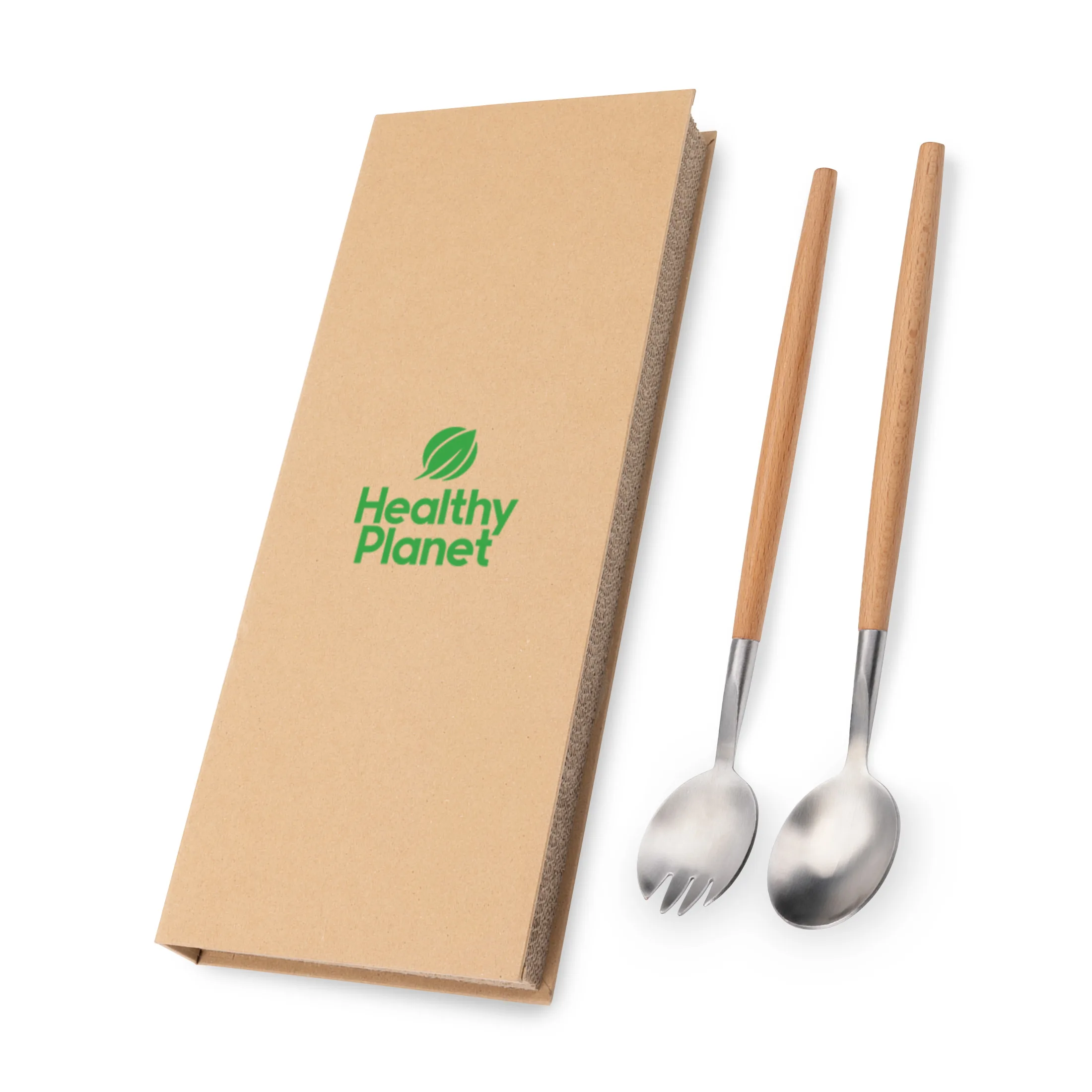 Leafserve Salad Spoon & Fork Set w/Acacia Wood Handles