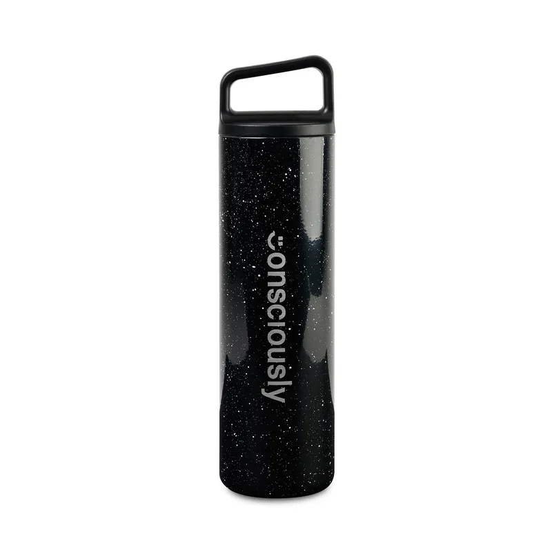 MiiR® Vacuum Insulated Wide Mouth Bottle - 20 Oz. - Black Speckle