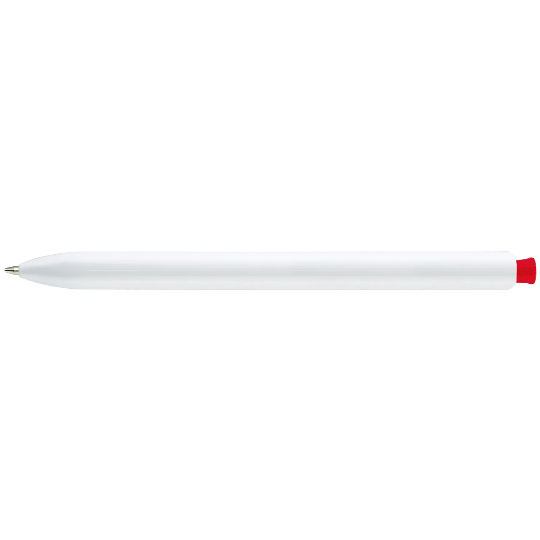 White/Red Blank Back View