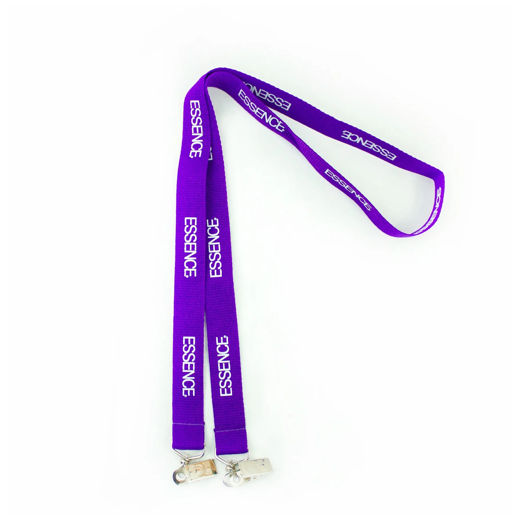 Open Ended Lanyard w/ 2 Swivel Bull Dog Clips (36"x3/4")