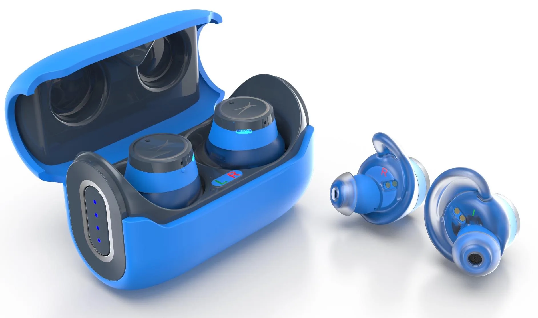 Altec Lansing Blue Hydrabuds Truly Wireless Bluetooth Earphones