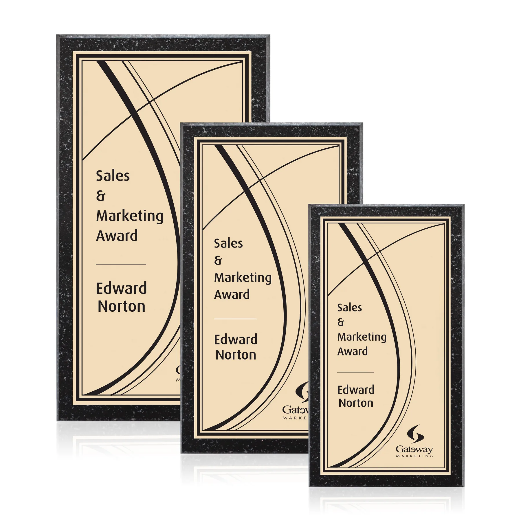 Baltimore/Everett Plaque - Gold/Tall