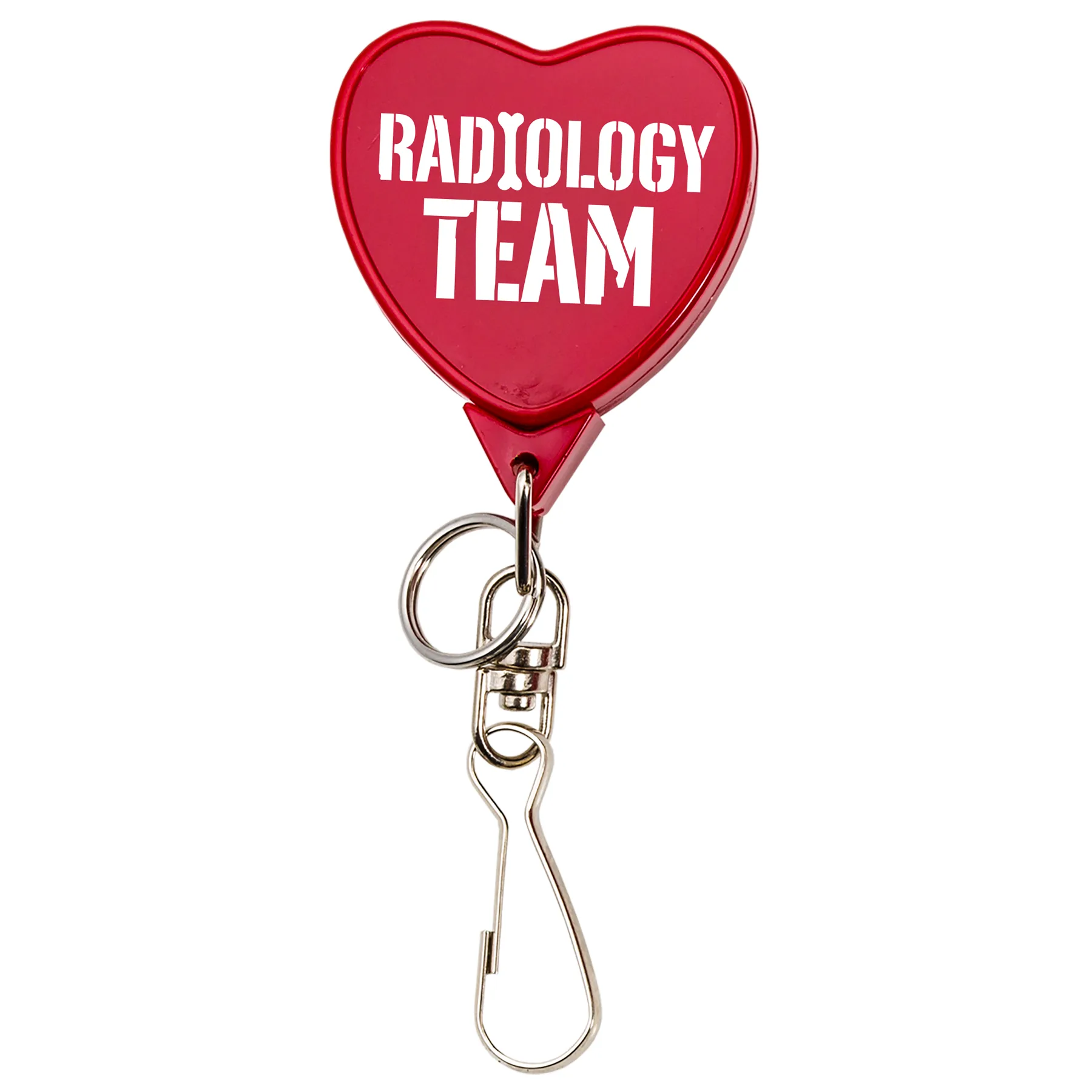 Bamboo Jumbo Heart Retractable Badge Reel view 4