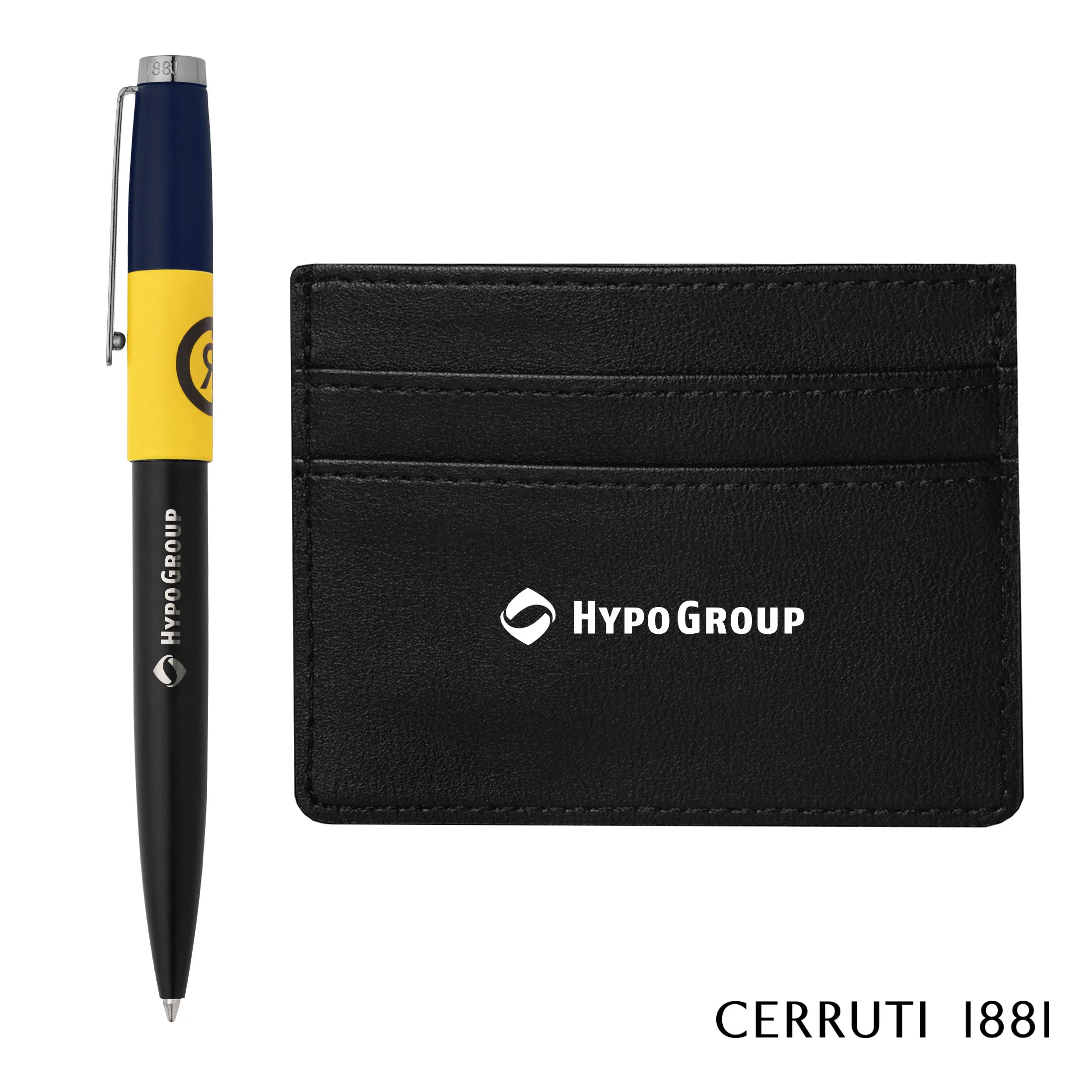 Cerruti 1881® Brick Ballpoint Pen & Card Holder Gift Set — Cerruti 1881® Brick Ballpoint Pen & Card Holder Gift Set