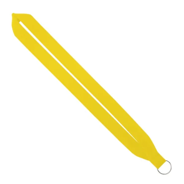 IMPORT Rush 1" Polyester Lanyard with Sewn Silver Split-Ring view 3