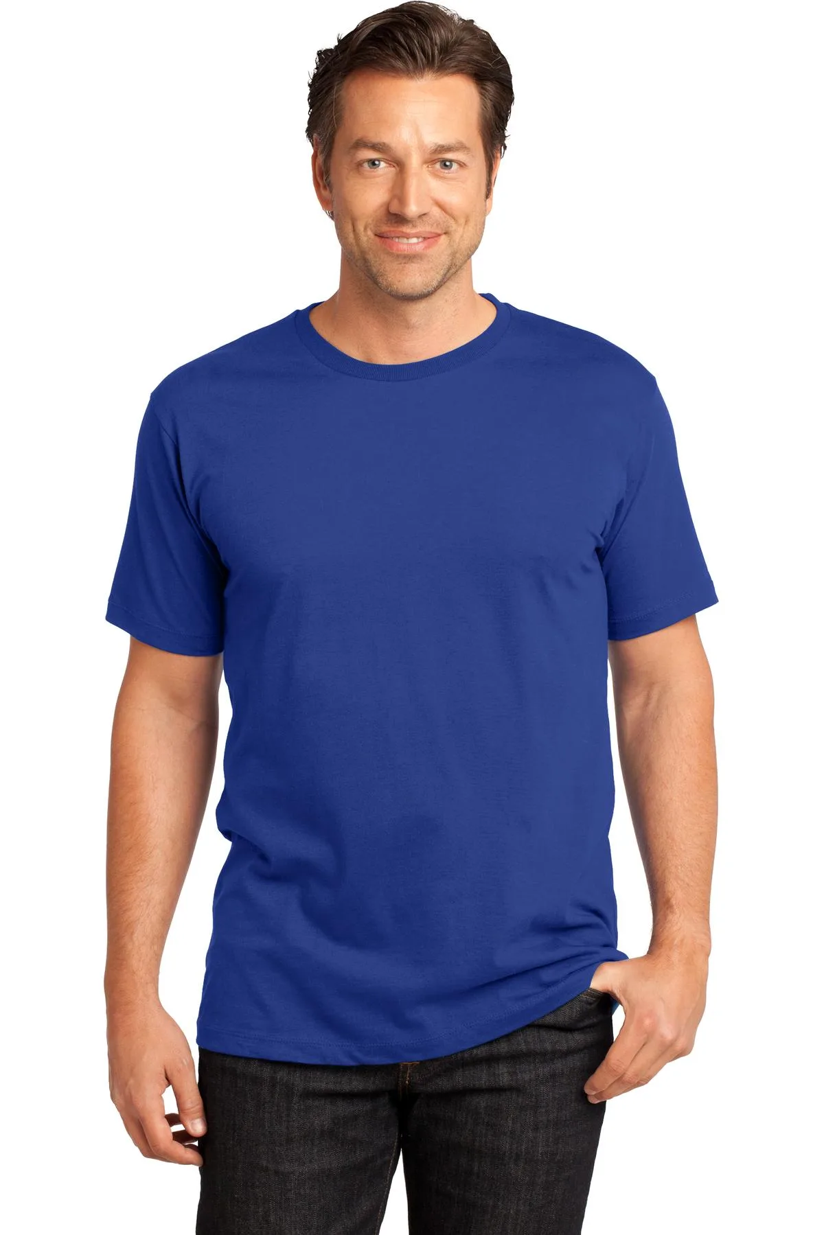 Deep Royal Blue Blank Front Lifestyle View