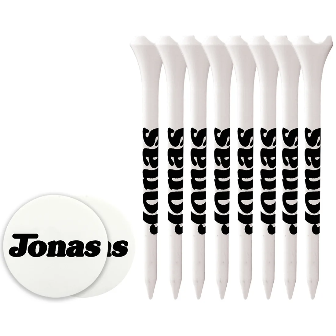 8 Performance Golf Tees 3-1/4" and Ball Markers