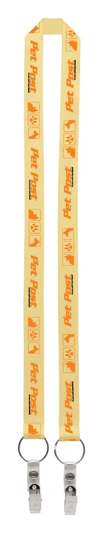 1" Dual LA-214 Sublimation Lanyard view 2