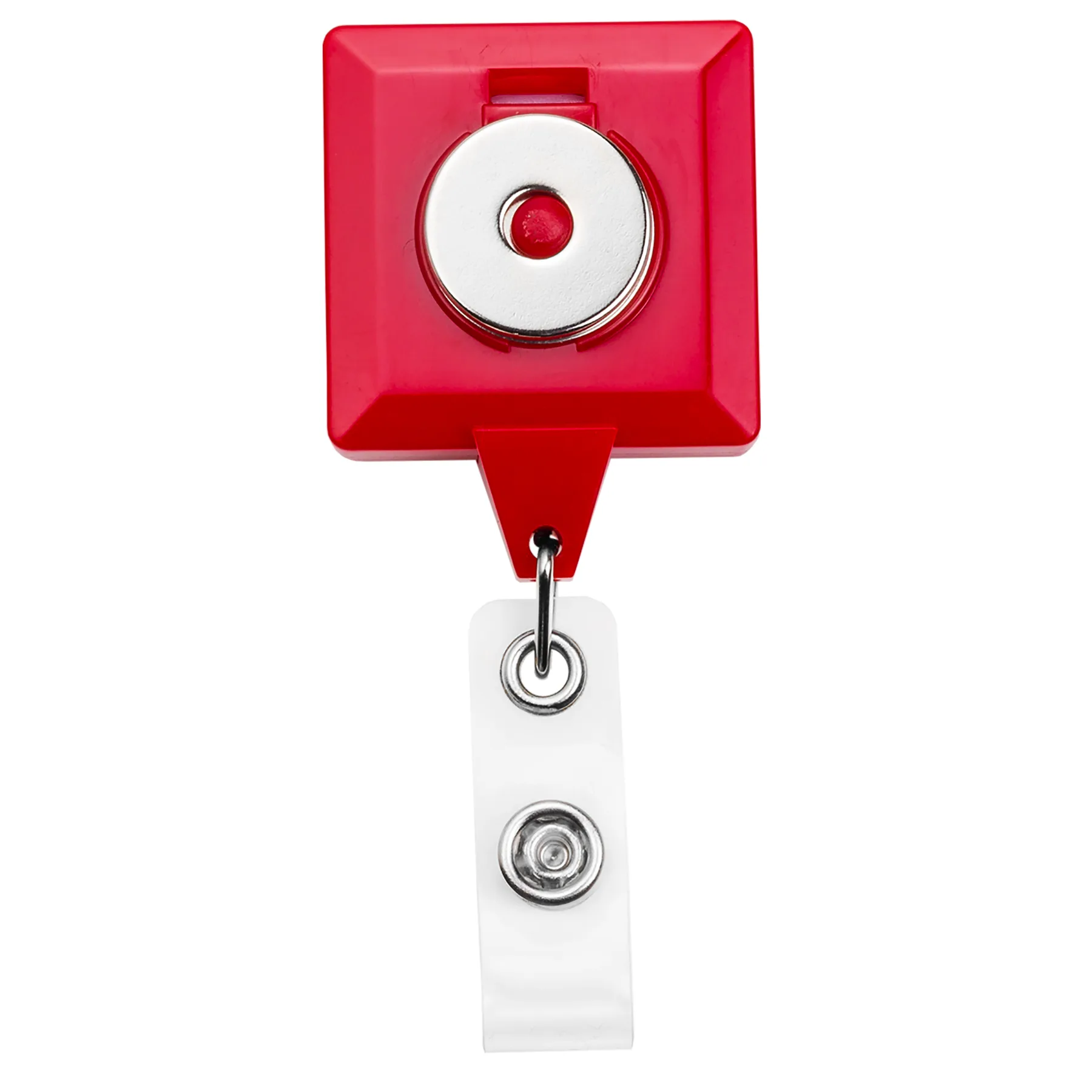Magnet Back Jumbo Square Retractable Badge Reel view 3