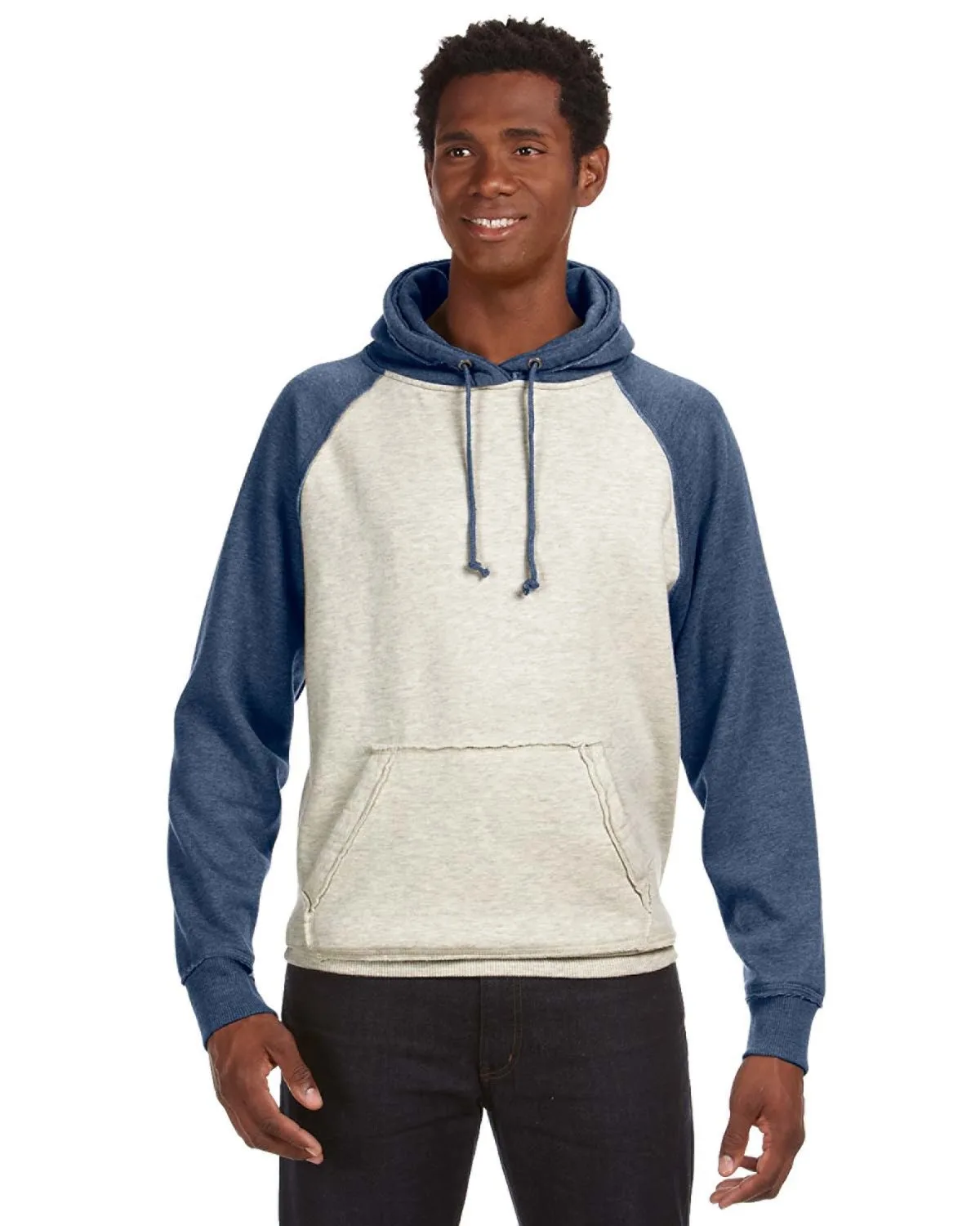 J AMERICA Adult Vintage Heather Pullover Hooded Sweatshirt view 2