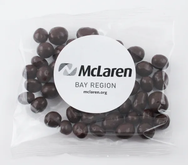 2 Oz. Handfuls of Dark Chocolate Espresso Beans