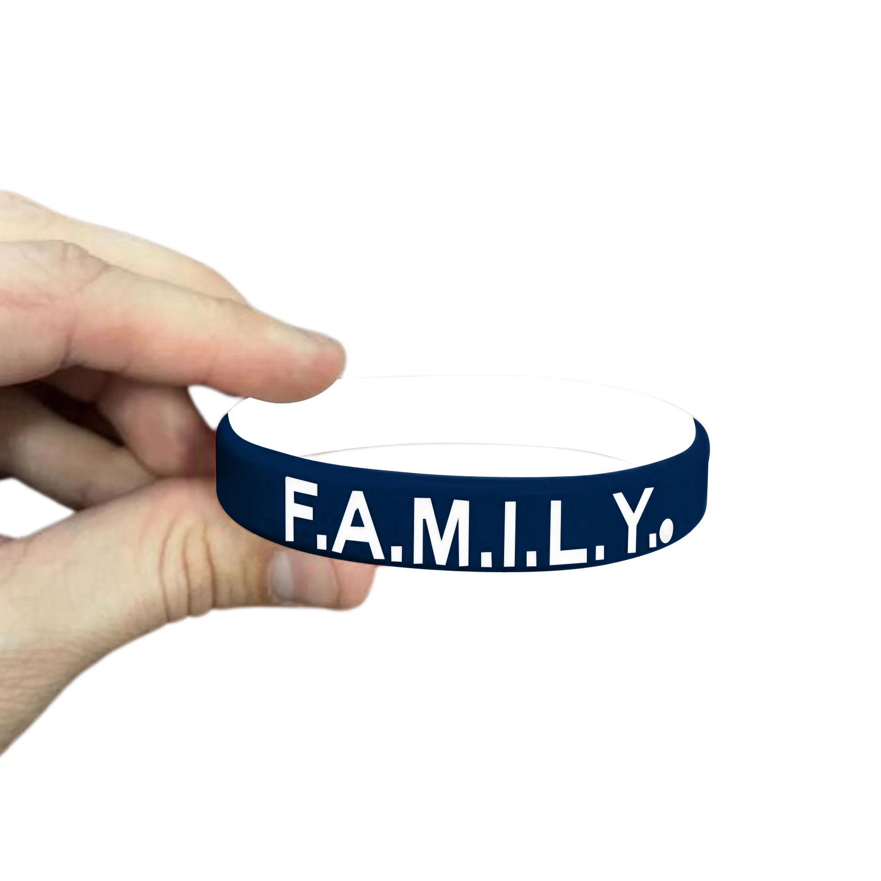 1/2" Rush Debossed Awareness Bracelet (2 Ply) view 5