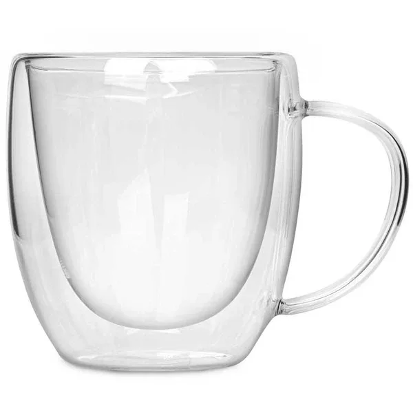 8.5 Oz. Double Wall Glass Mug view 4