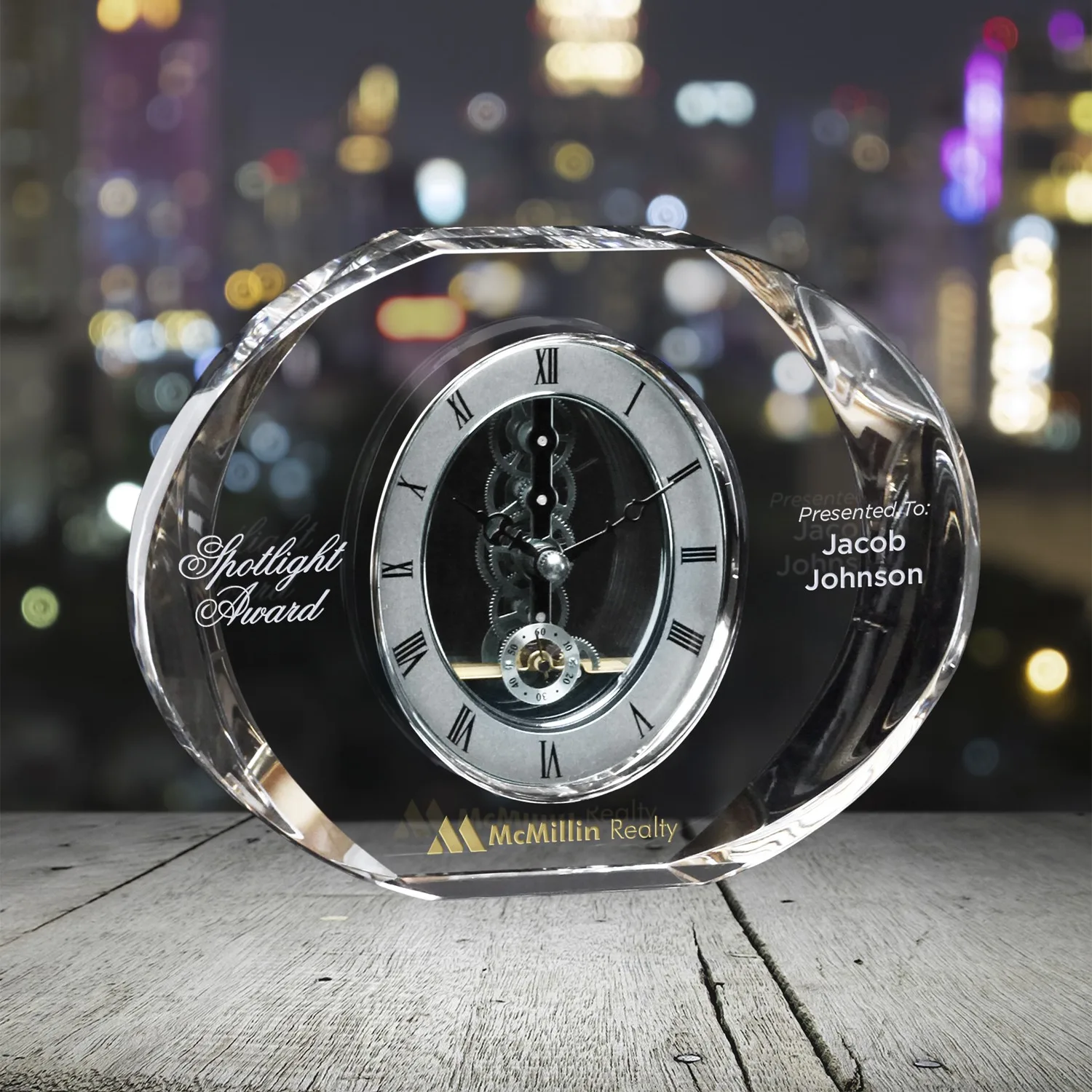 Baldwin Clock 6" H