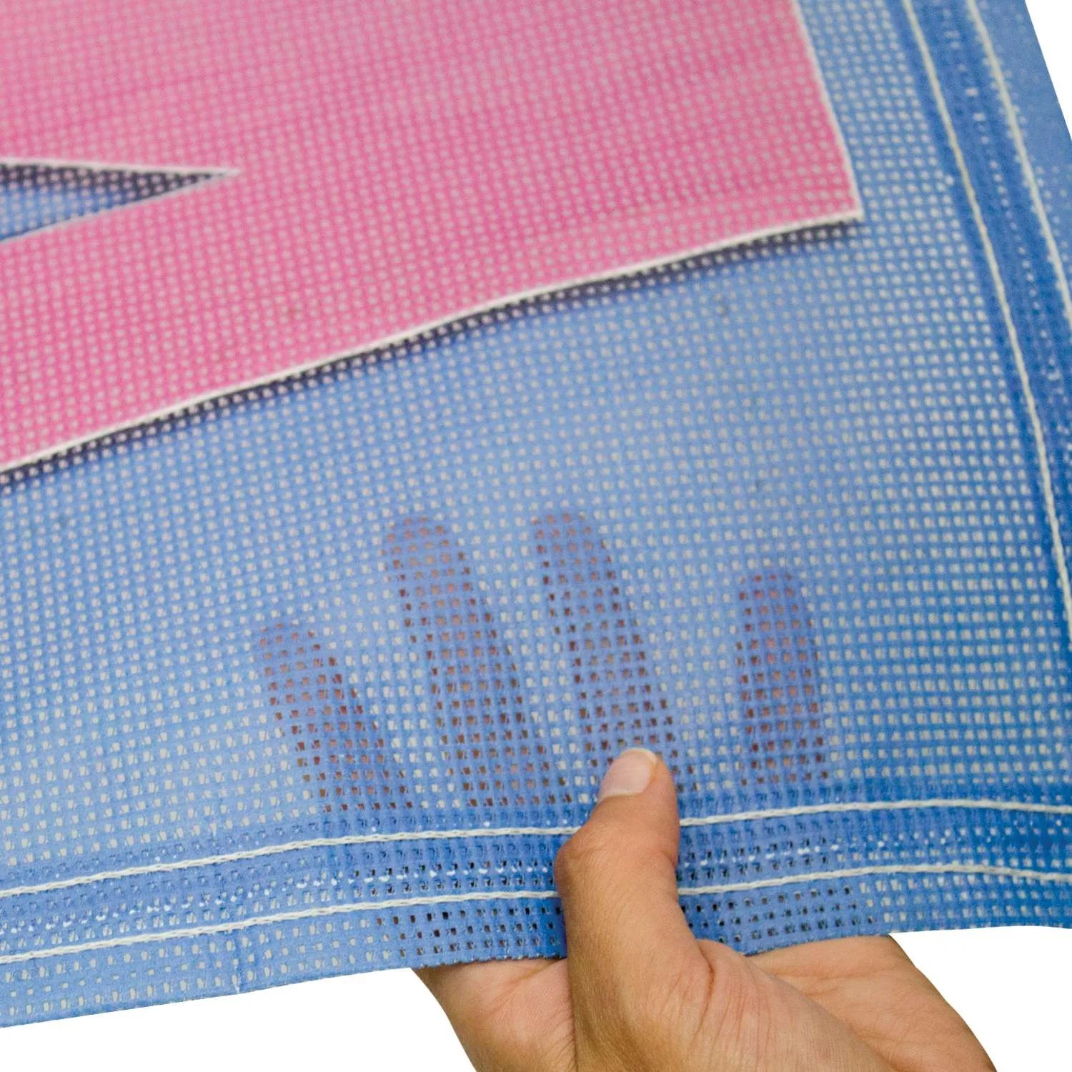 3' x 8' 9 oz. Mesh Vinyl Banner Single-Sided view 3