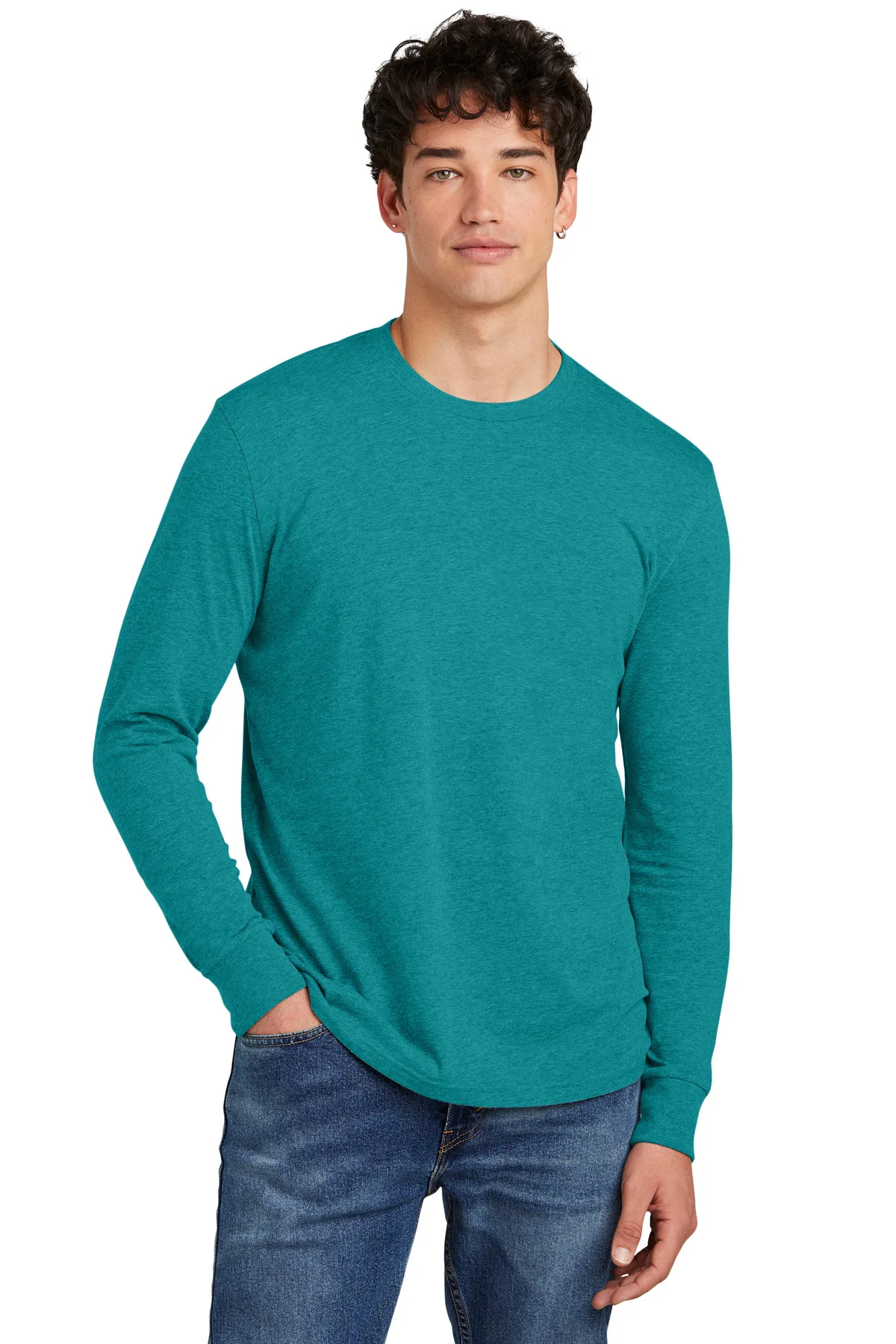 District® Perfect Blend® CVC Long Sleeve Tee view 7