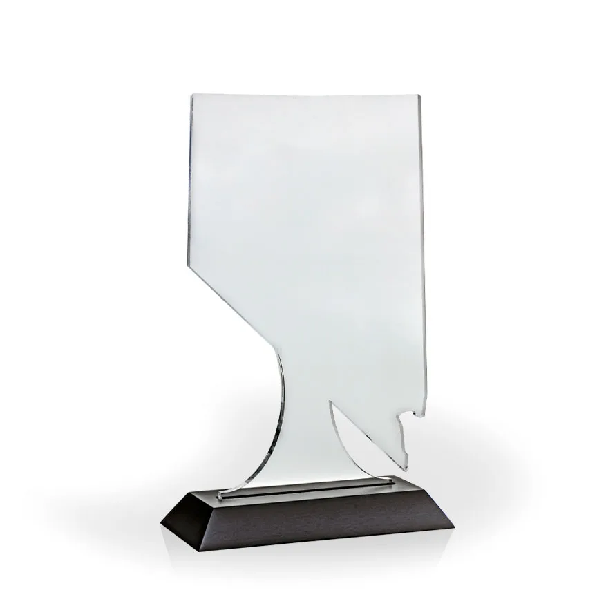Nevada Award with Black Wood Base - UV Print view 2