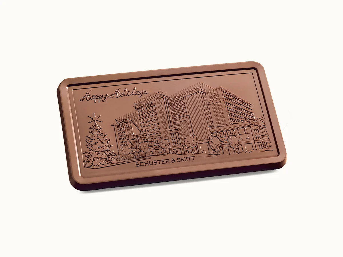 Giant 2lb. Engraved Chocolate Bar with Classic Custom Packaging view 5