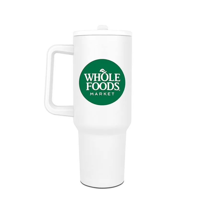 40 Oz. Hydravault FlipStraw Tumbler w/Handle view 3