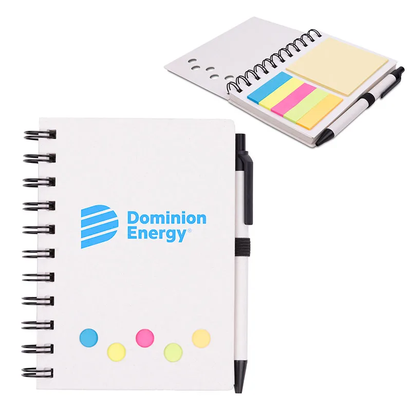 EcoNote Milk Carton Journal Book w/ Sticky Note and Pen
