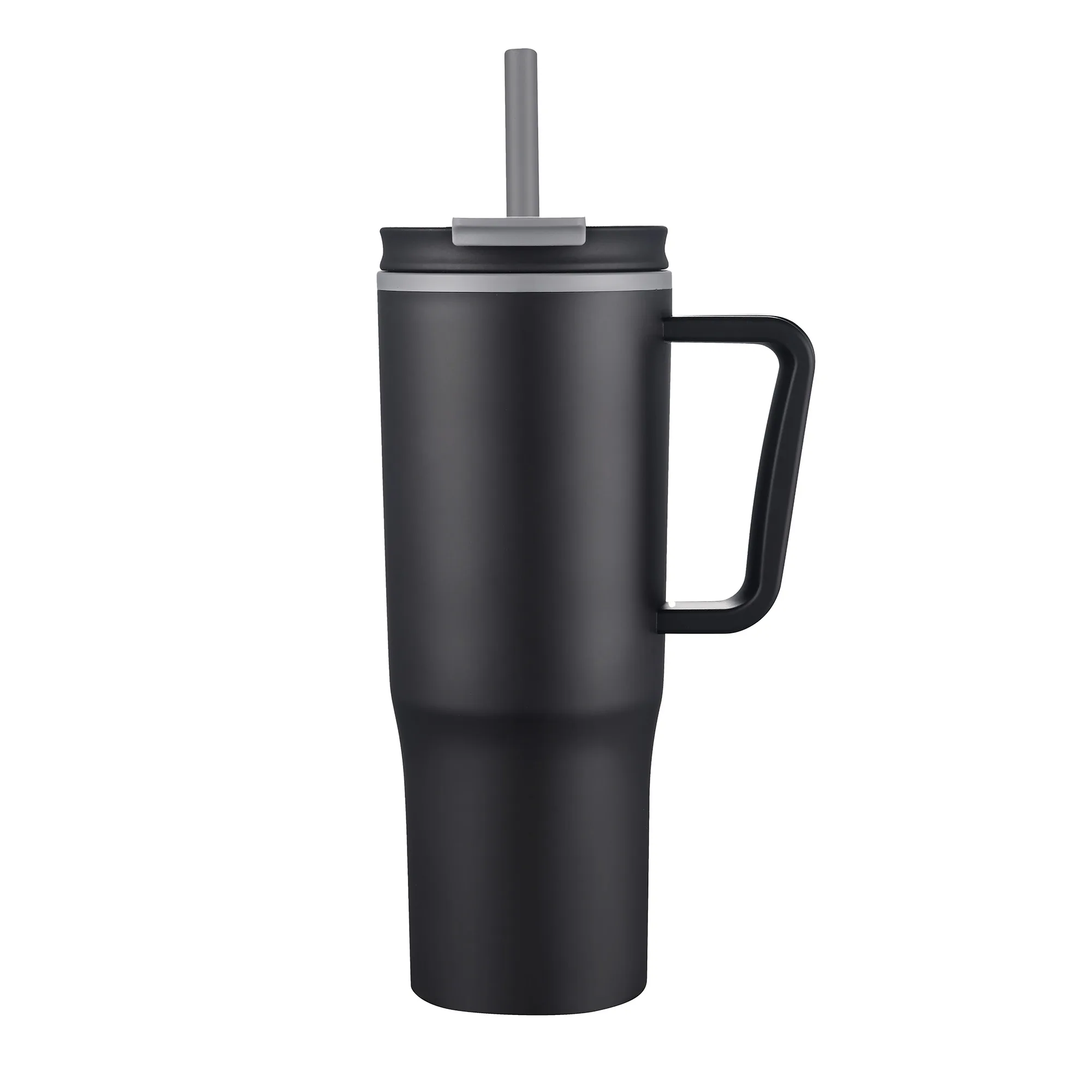 30 Oz. Double Wall Mug w/Handle and Straw view 2