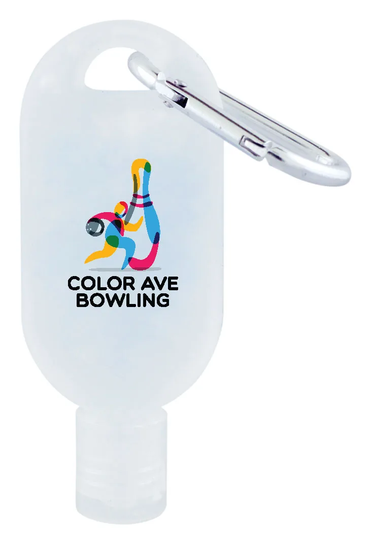 1 Oz. Hand Sanitizer Gel w/Carabiner