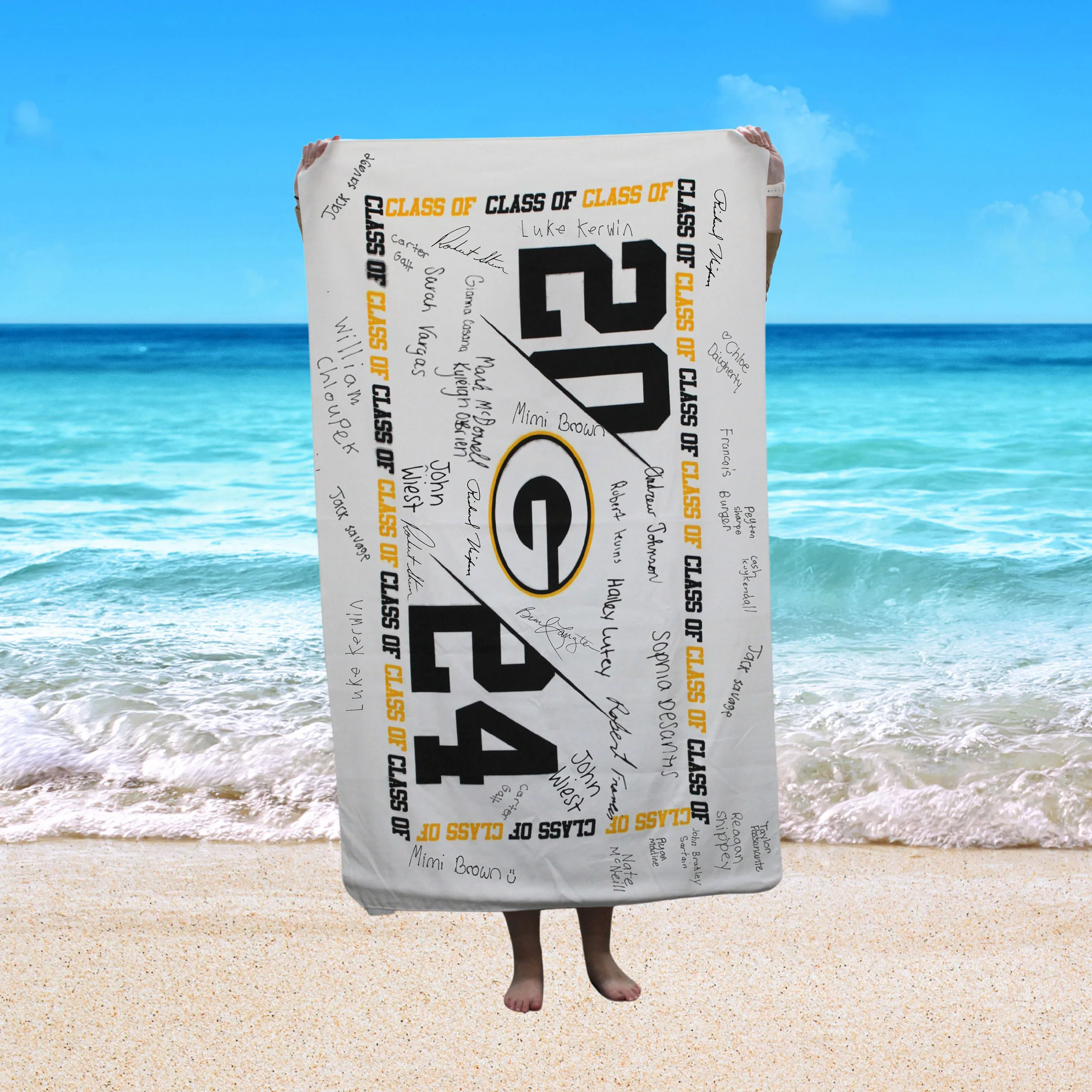 Microsuede Beach Towel (Color Splash)