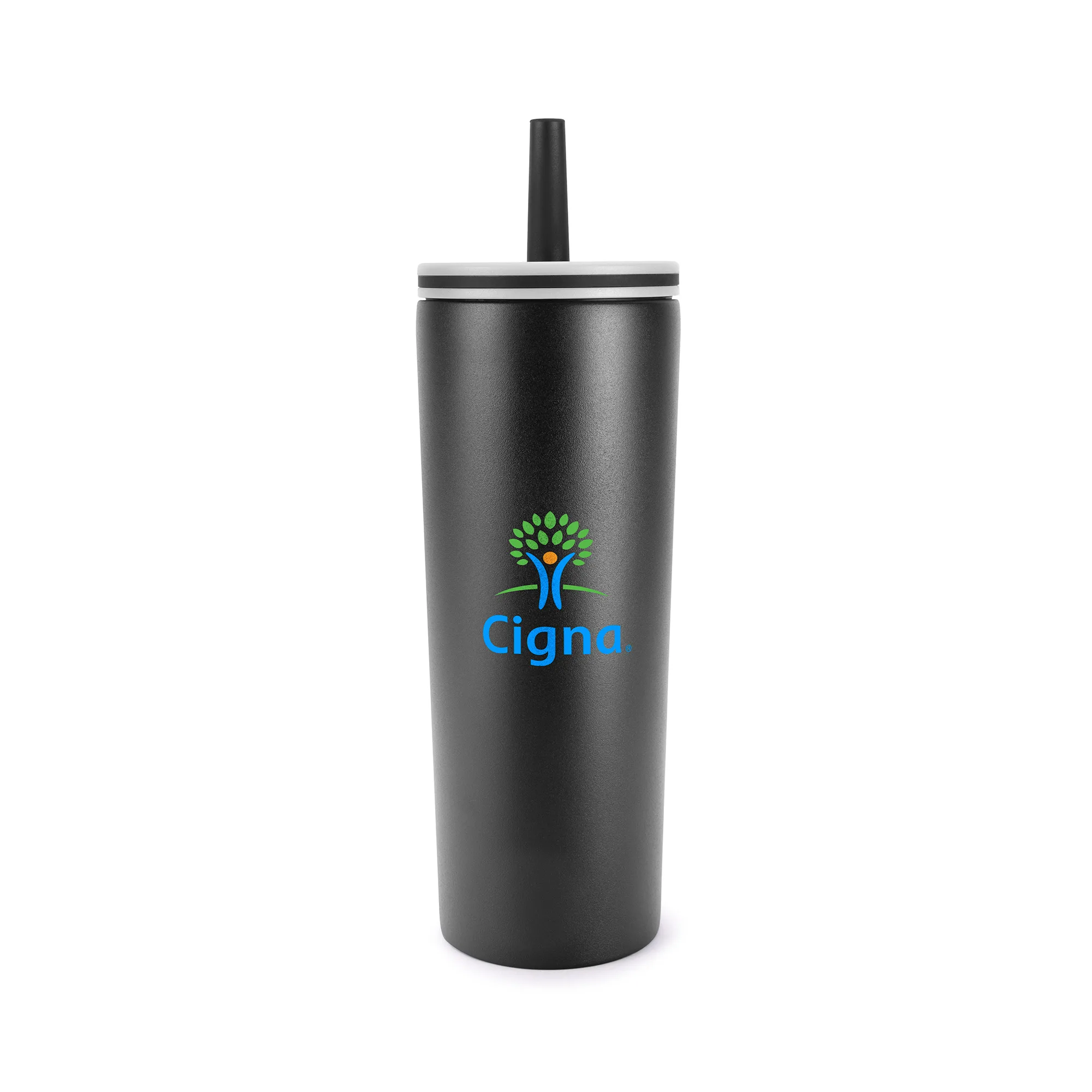 ChillFlow 24oz Stainless Steel Mug with Straw view 4