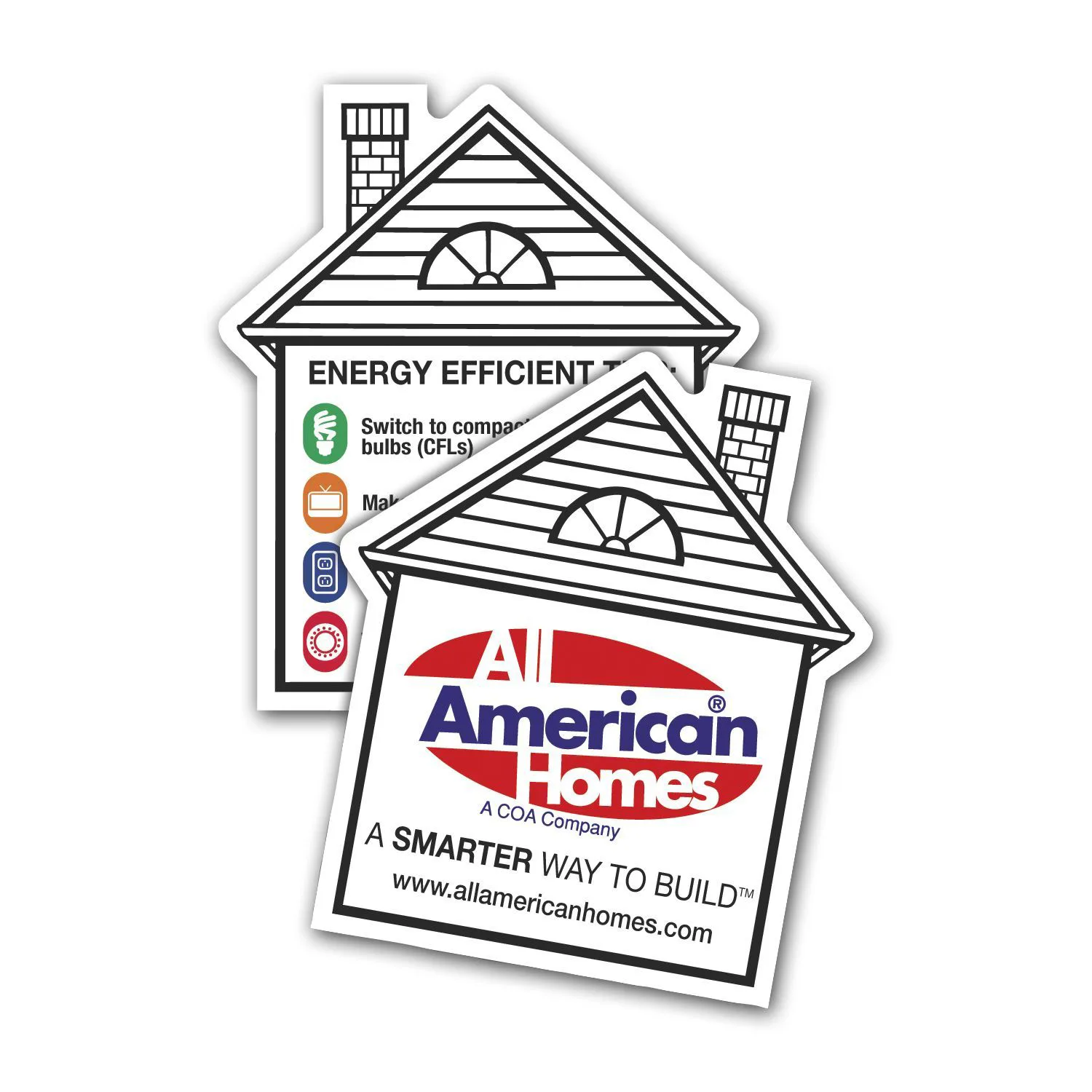 Double Sided House Magnet