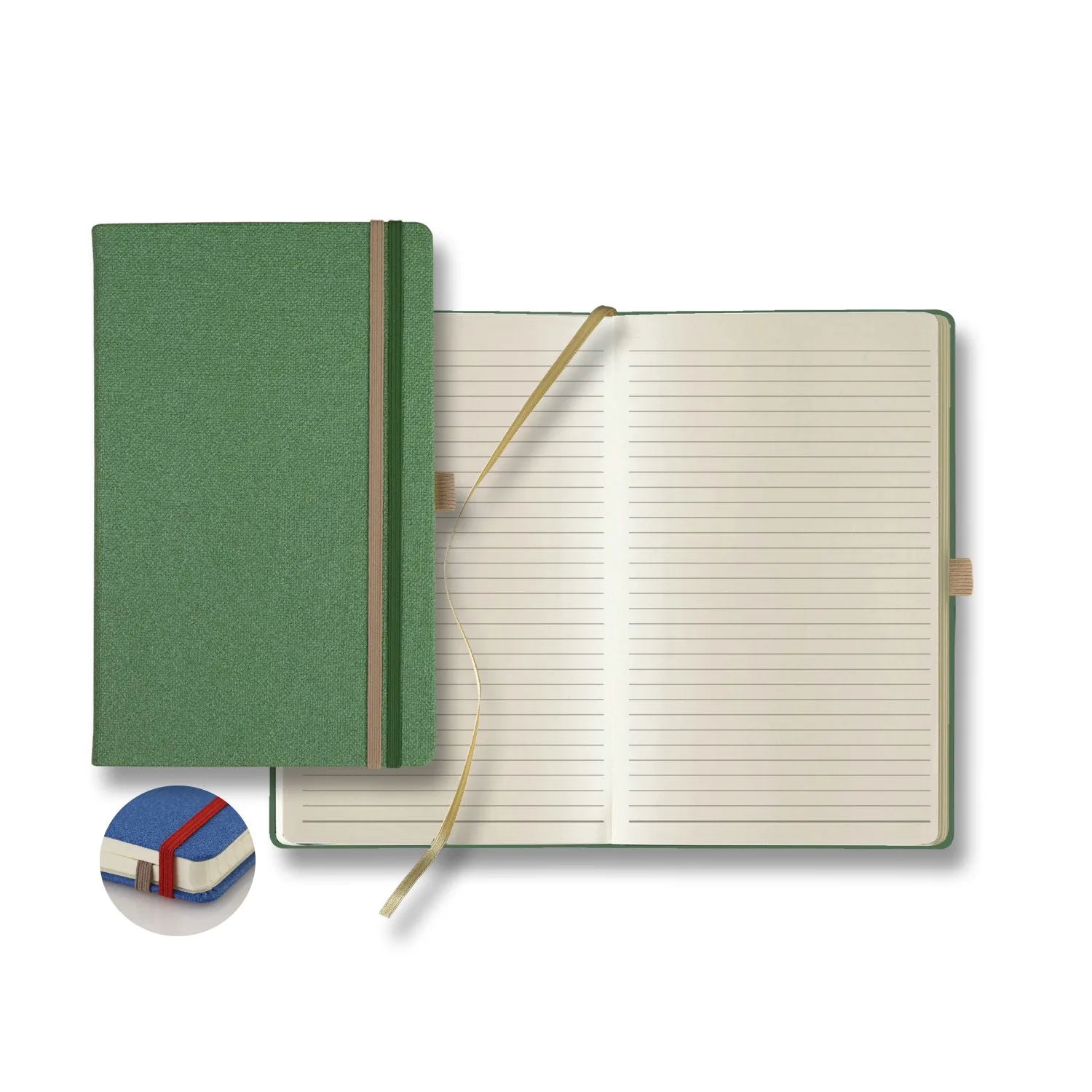 Castelli Bi Band Medio Lined Ivory Page Journal view 7