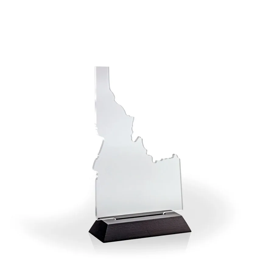 Idaho Award with Black Wood Base - UV Print view 2