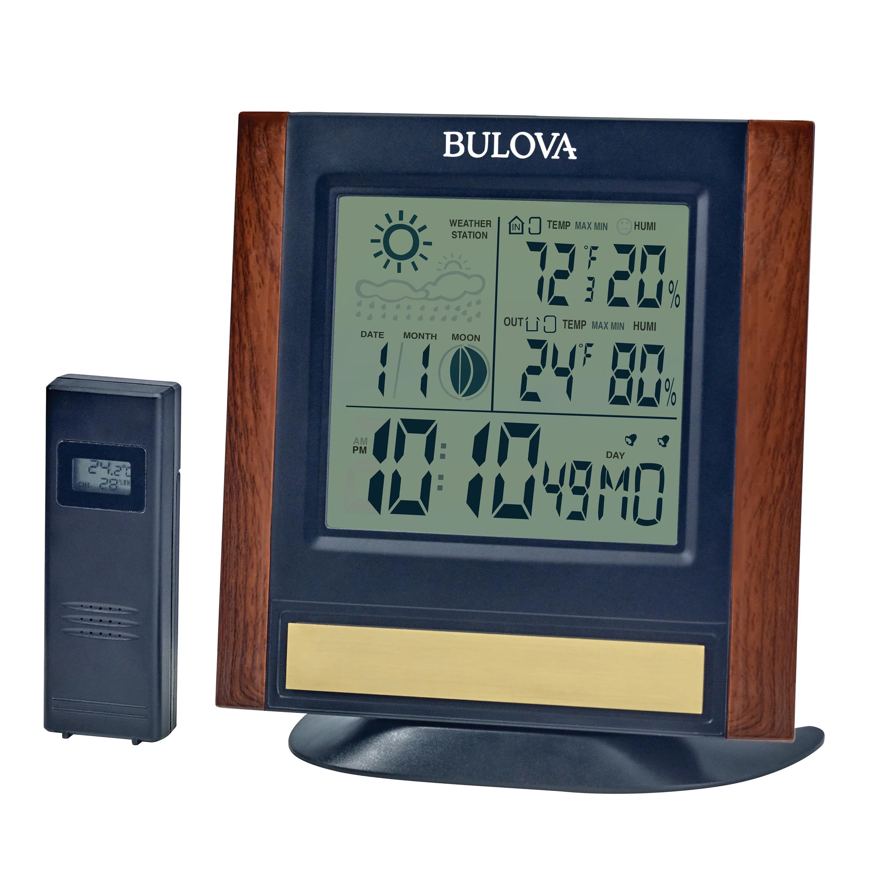 Bulova Clocks The Forecaster Weather Station Clock