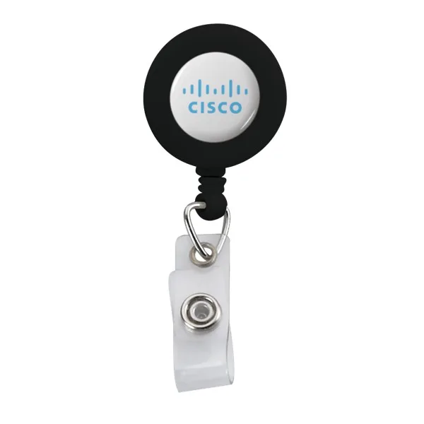 IMPORT Plastic Retractable Badge Reel with Belt Clip view 2