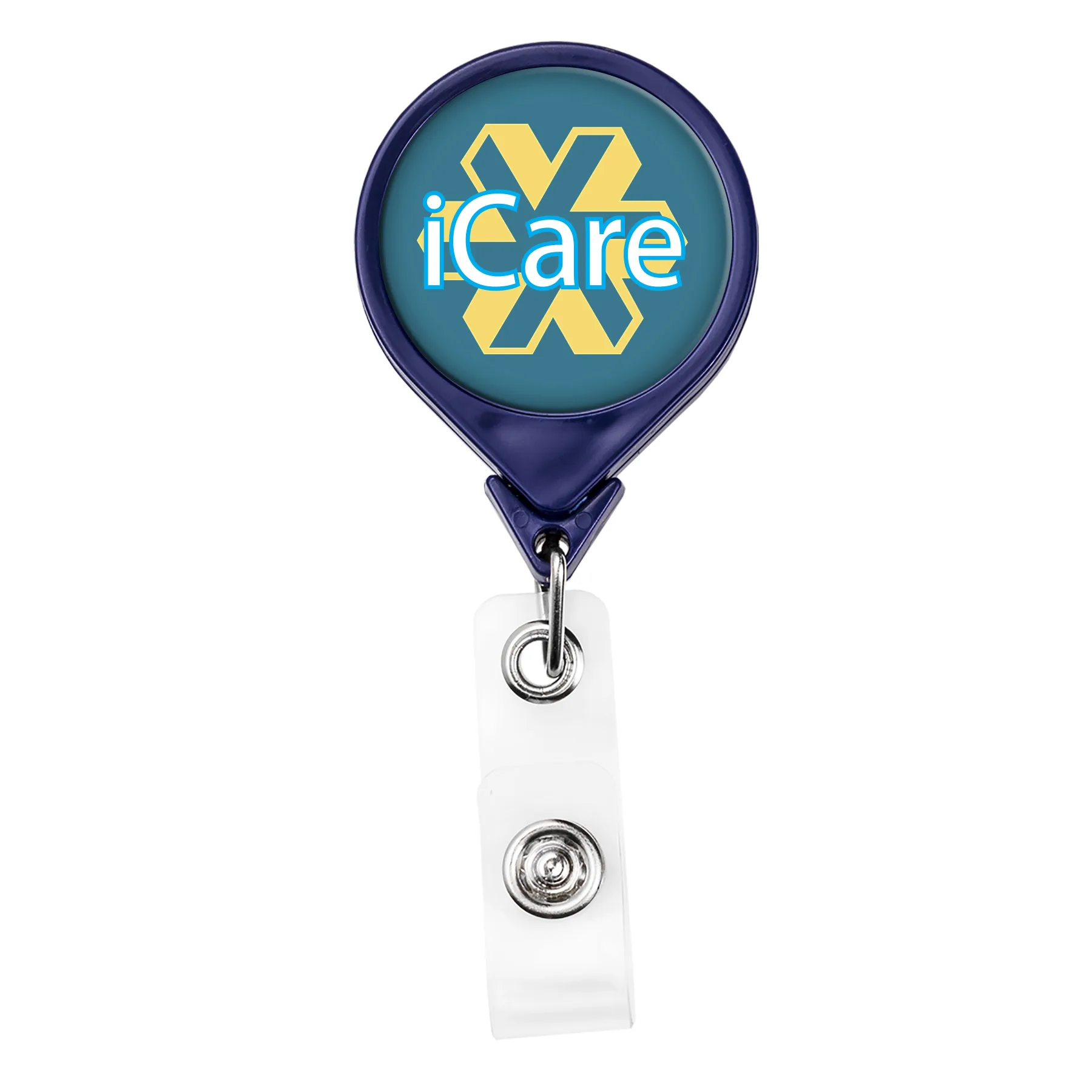 Magnet Back Jumbo Round Retractable Badge Reel view 5