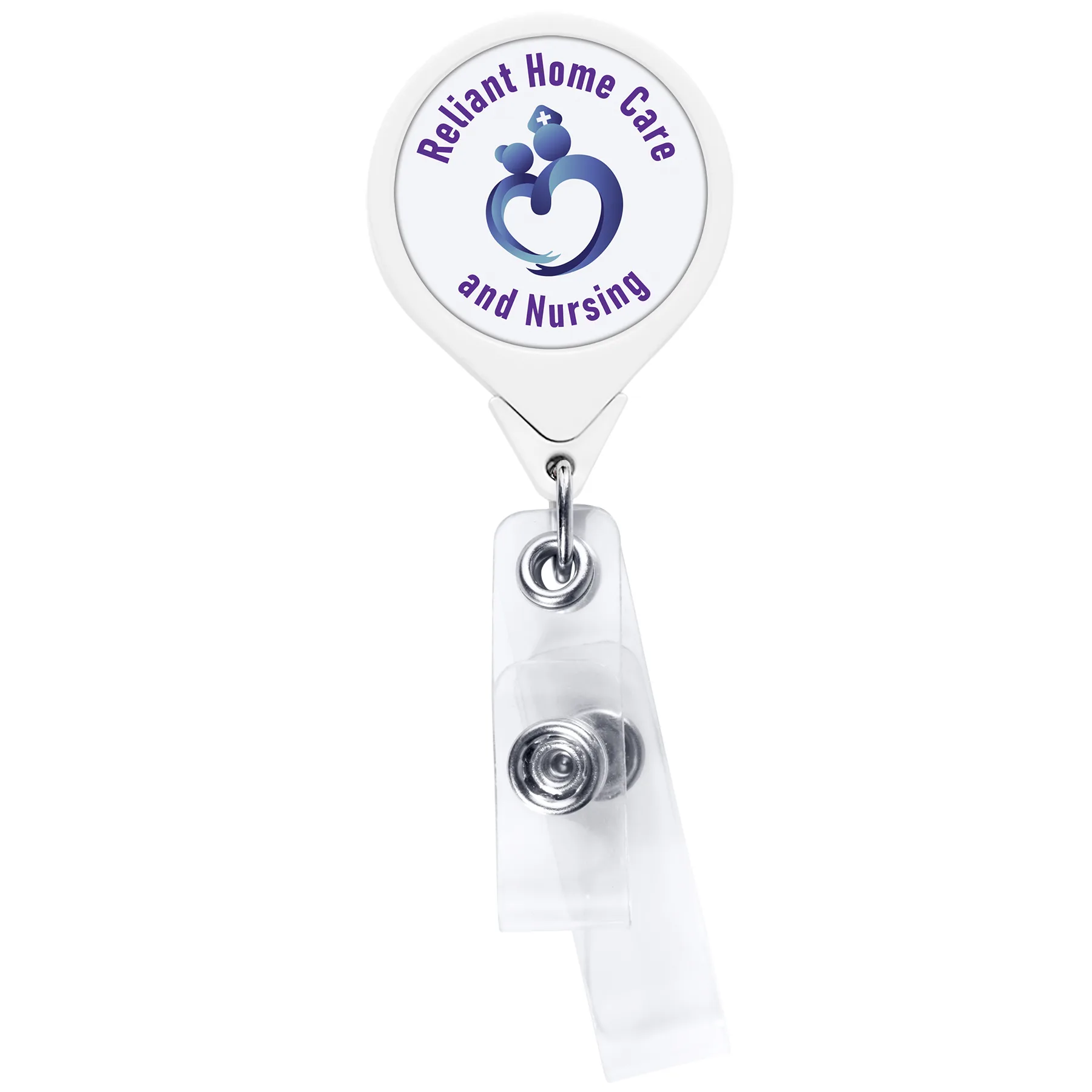 Anti-Microbial Round 2 Strap Retractable Badge Reel view 7