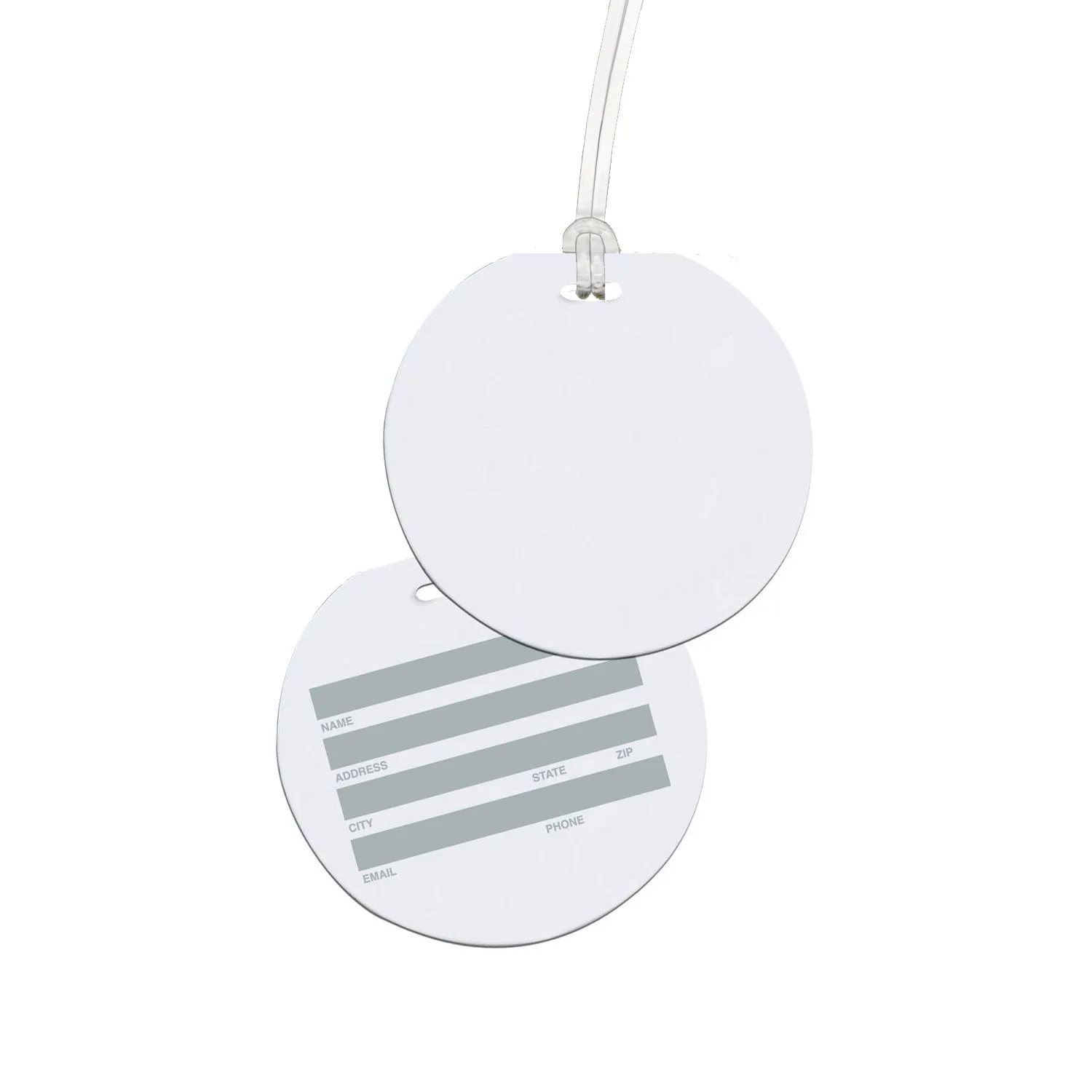 Round Write On Surface Tag - Full Color view 6