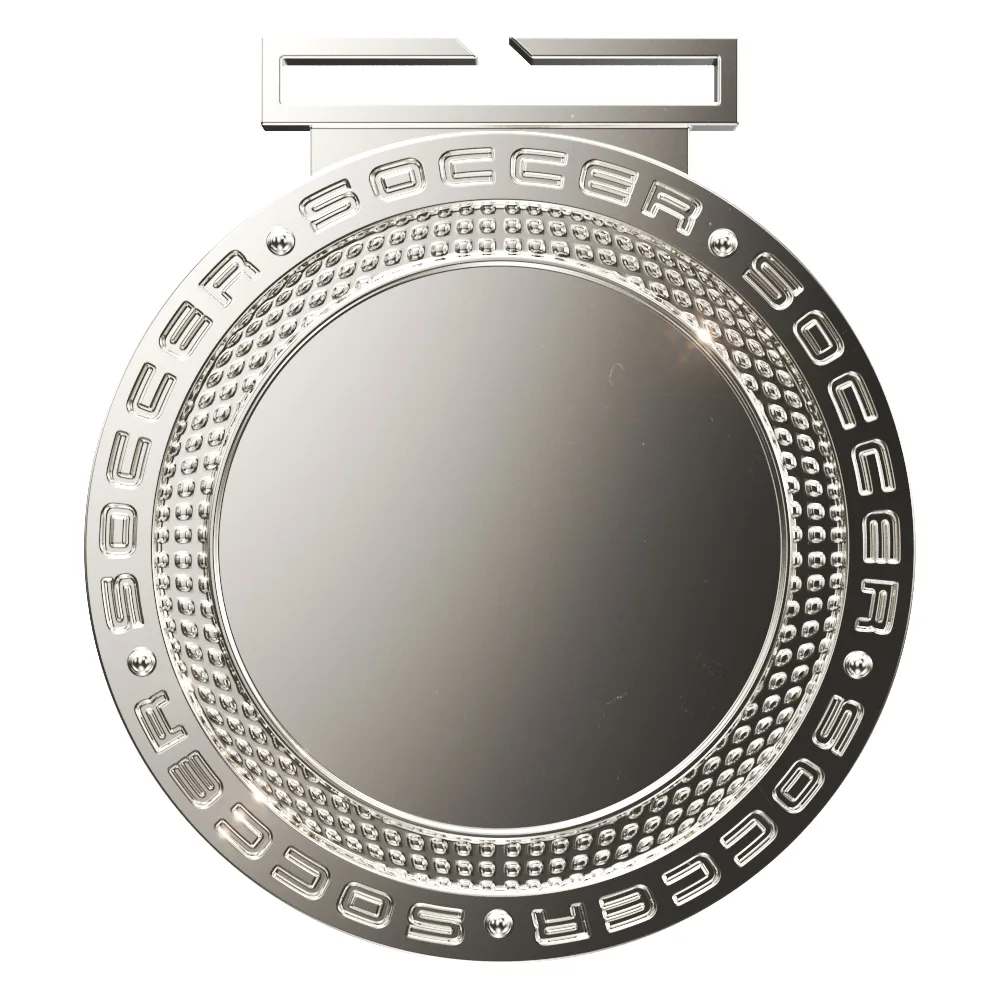 Dual Plated Soccer Medallions 3" view 2