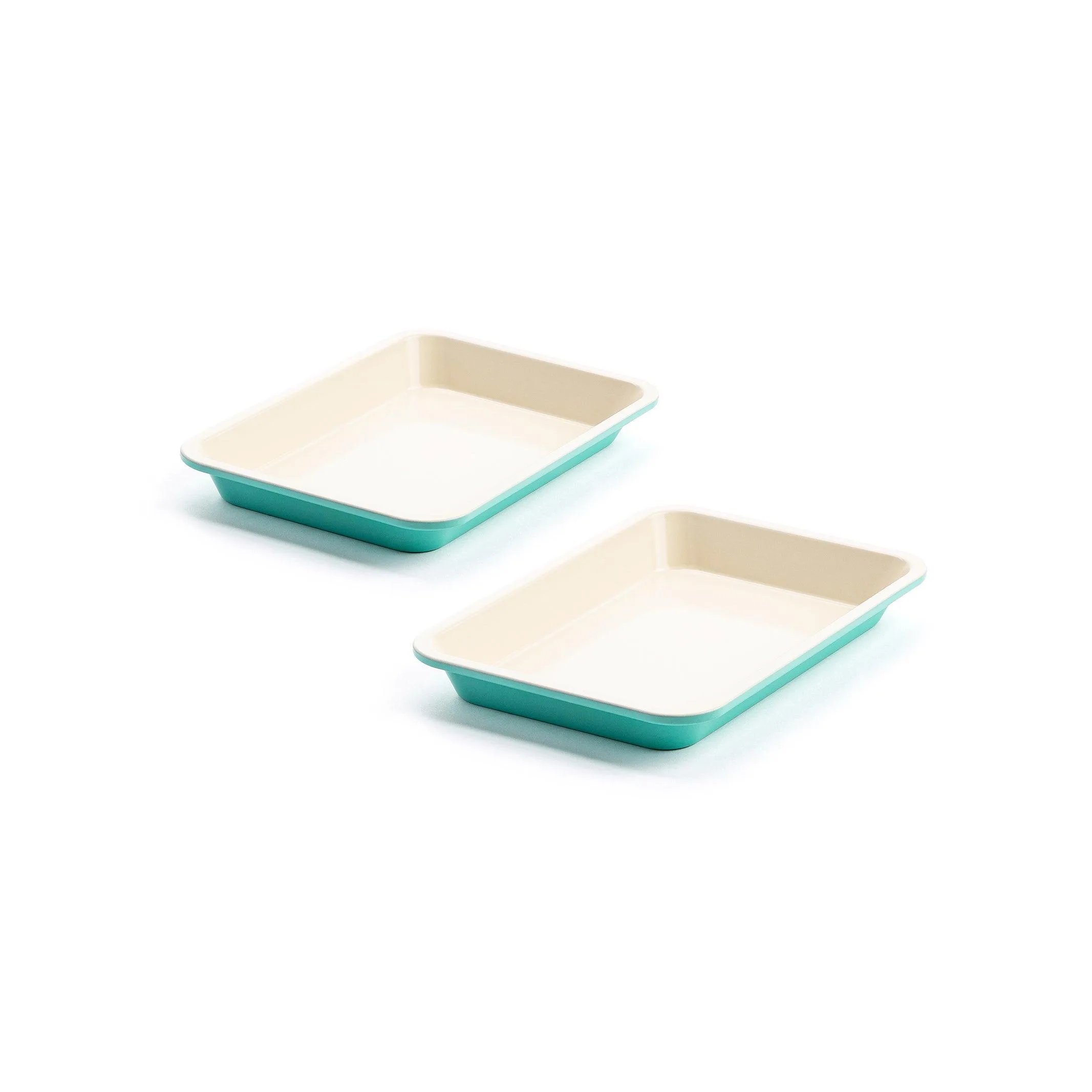 GreenLife 2Pc Healthy Ceramic Nonstick 13" X 9" Cookie Sheet Set - Turquoise