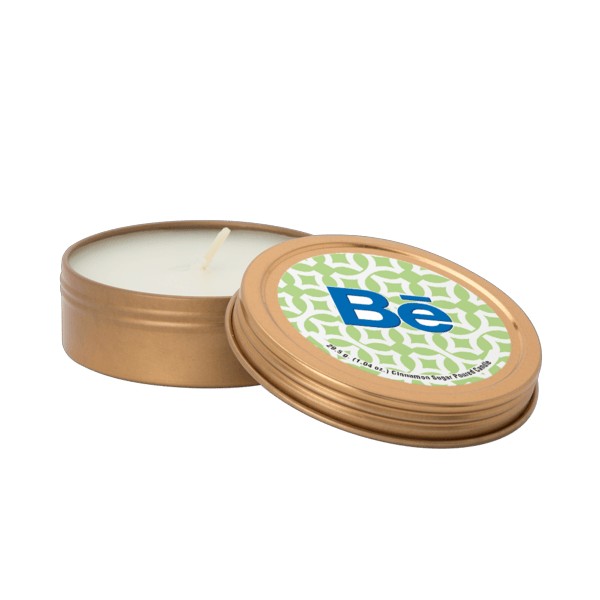 Custom 2 oz. Scented Candle in Screw-Top Metal Tin