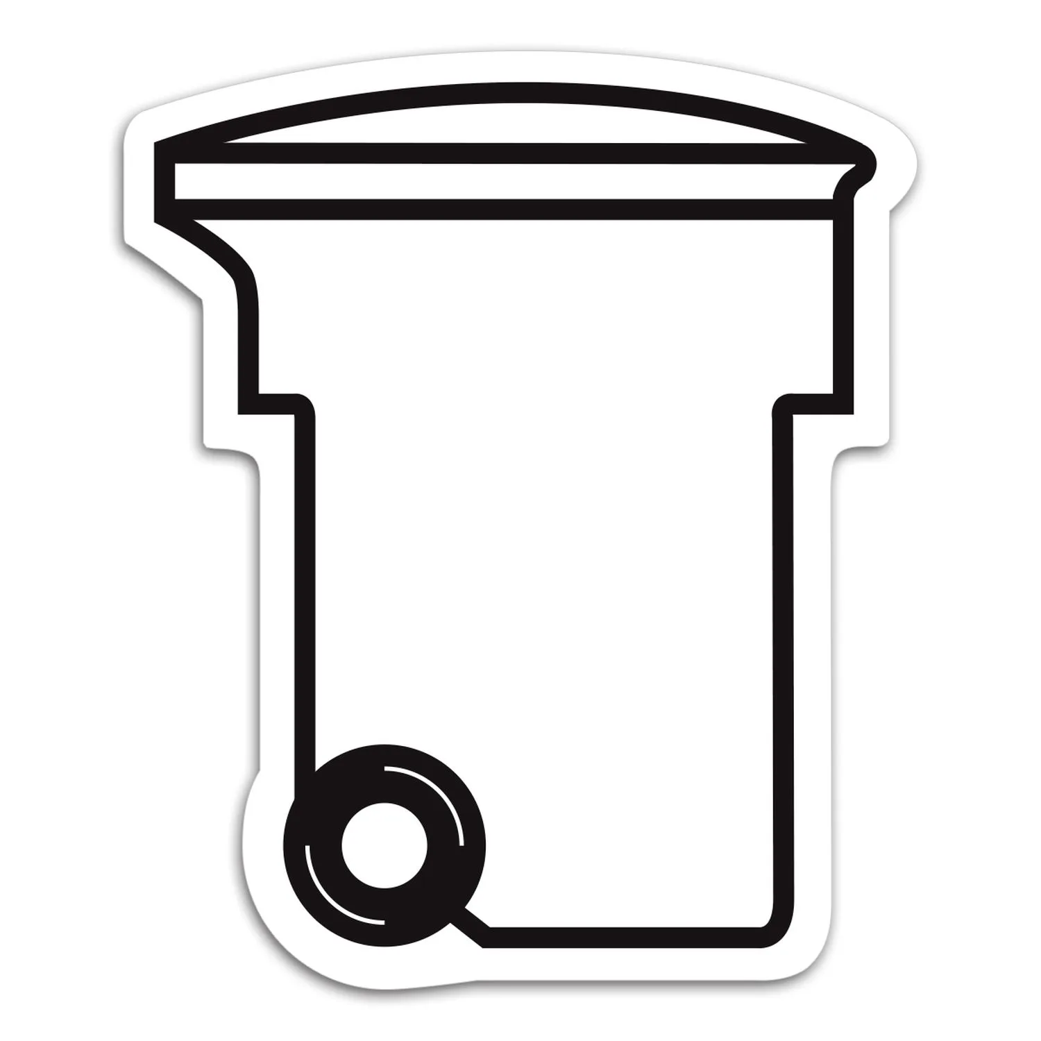 Go Green Recycling Bin Magnet view 2