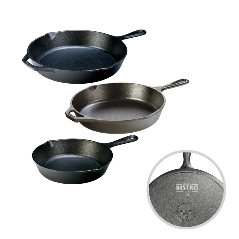 Lodge - 8-Inch, 10.25-Inch, & 12-Inch Skillet Bundle