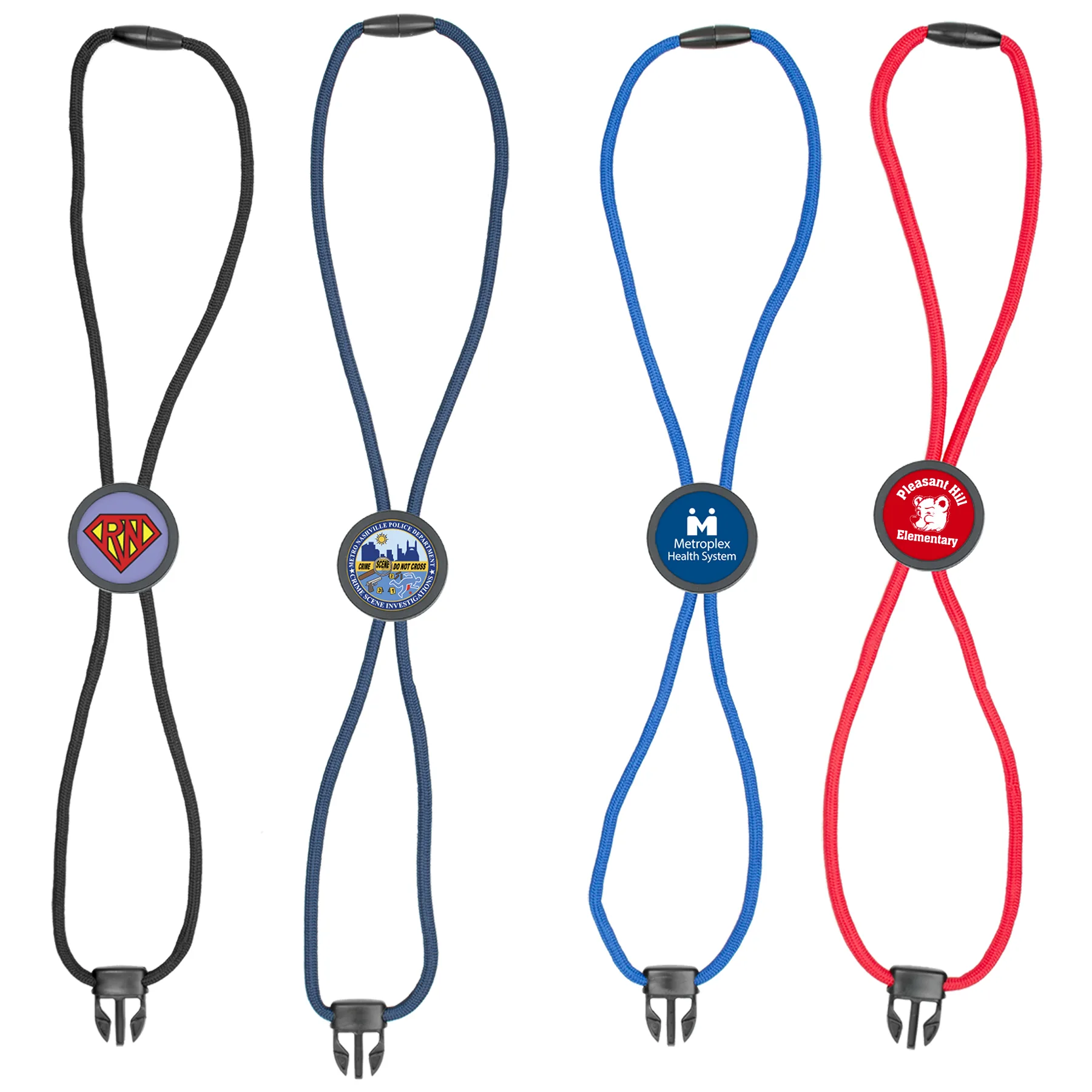 Braided Lanyard w/round slider view 5