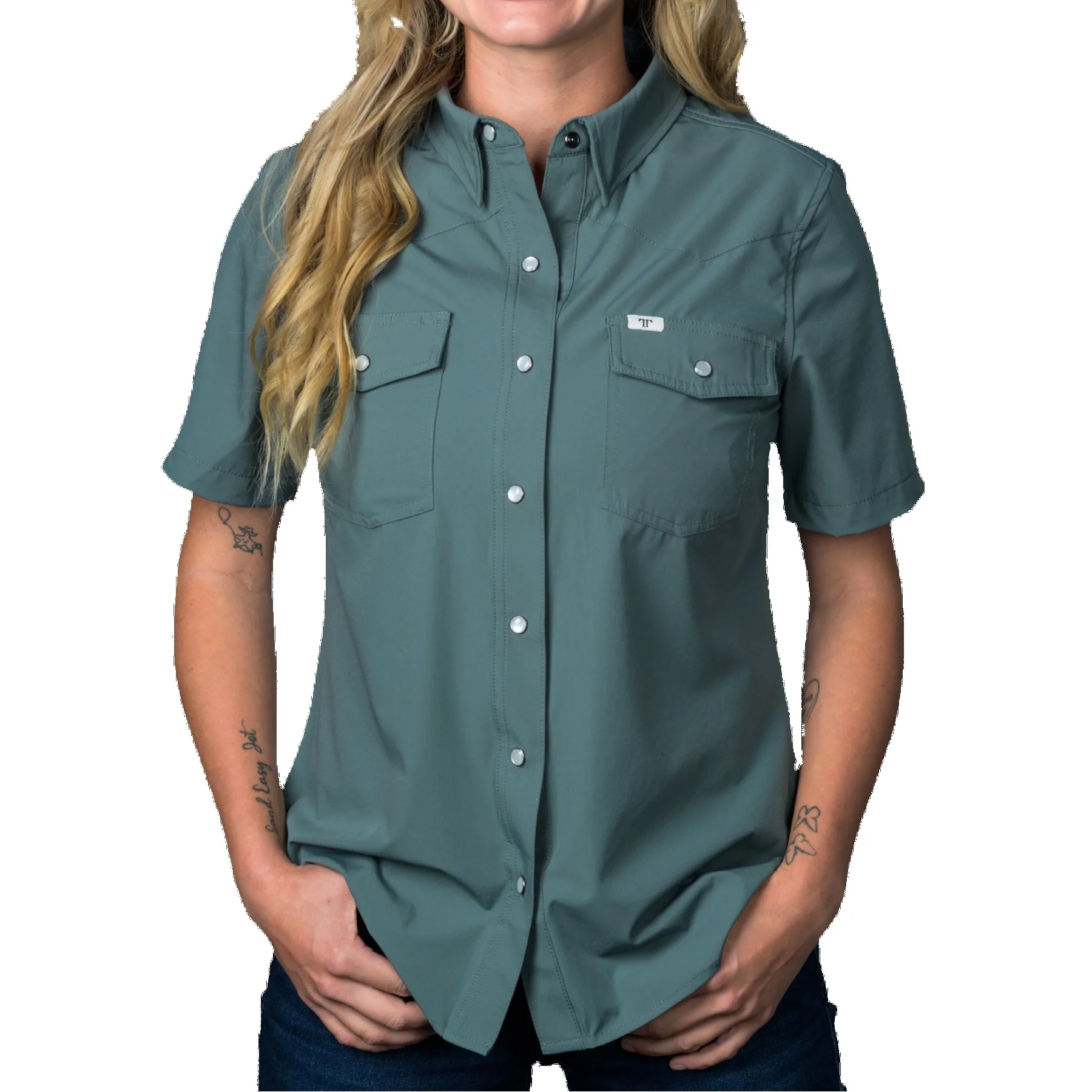 Women's Ferrell® Short Sleeve Snap Shirt