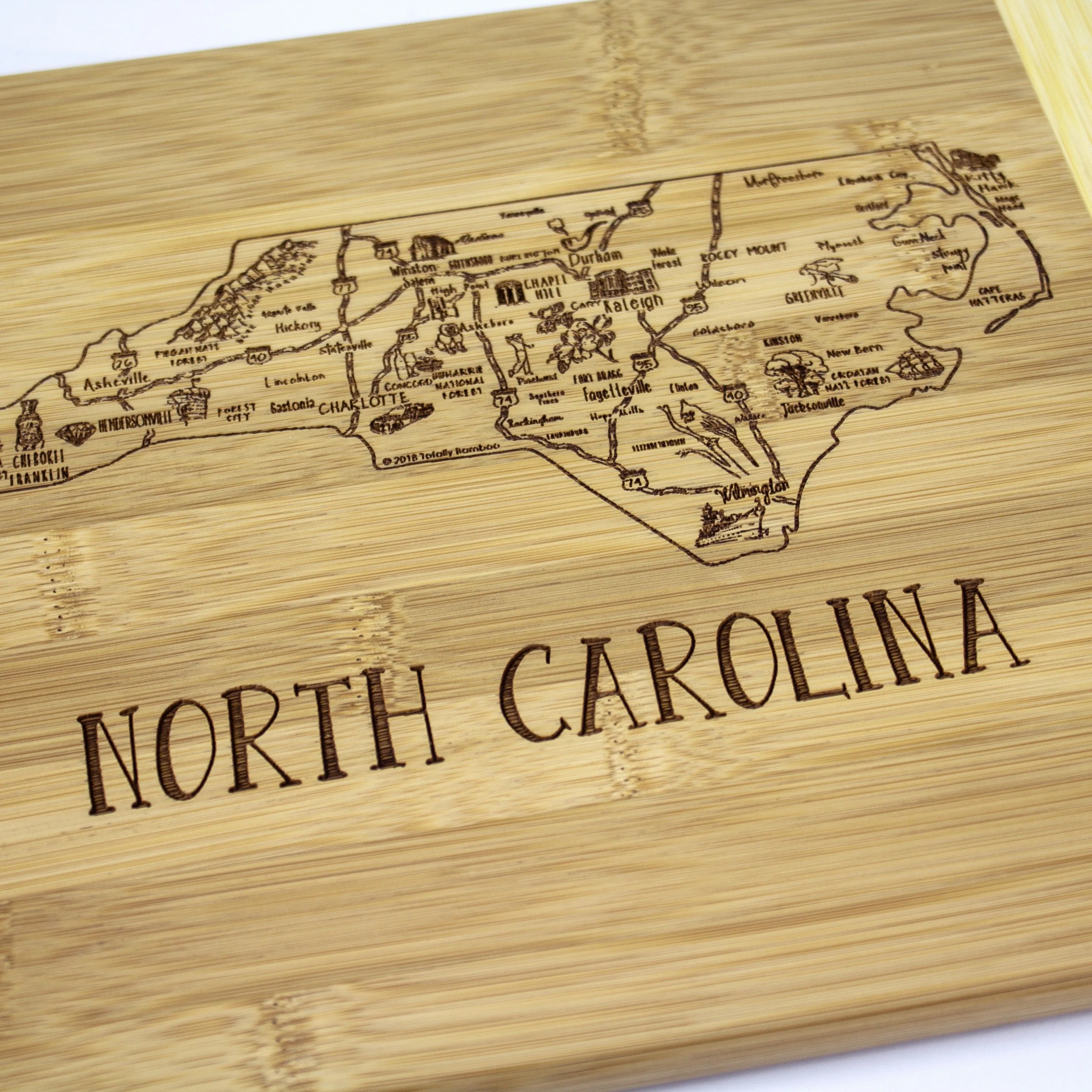 A Slice of Life North Carolina Serving & Cutting Board view 2